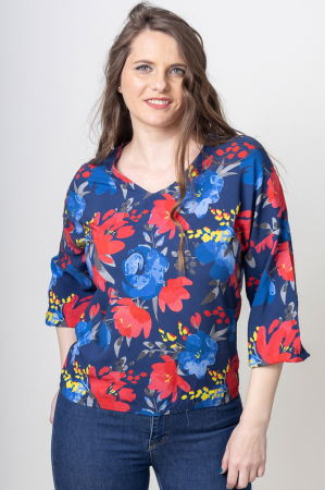 Bluza din vascoza cu imprimeu floral [1]