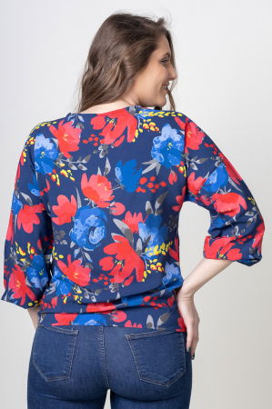 Bluza din vascoza cu imprimeu floral [2]