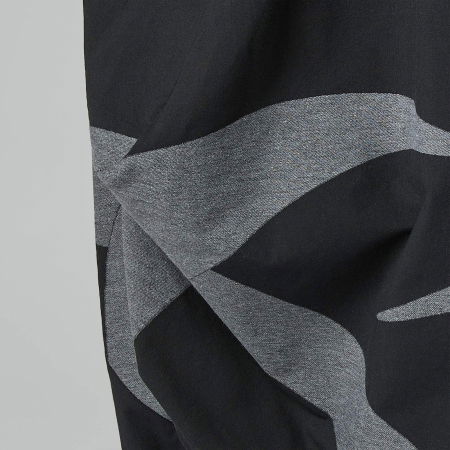 Fusta pantalon statement cu volum arhitectural si imprimeu geometric –stil urban [6]