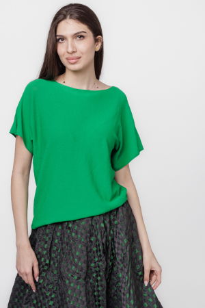 Imagine - Bluza versatila cu maneca scurta, verde
