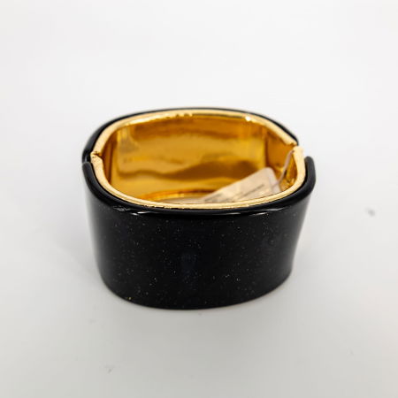 Brățară lată neagra cu efect star dust – elegantă și versatilă [3]