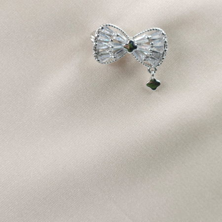 Brosa fundita miniaturala din argint 925 cu pietre foarte fine de cubic zirconia [3]