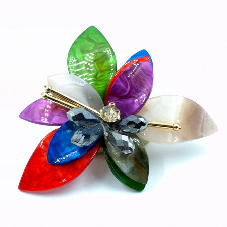 Bijuterii Fashion - Brosa florala luxury inspired – design statement exclusiv