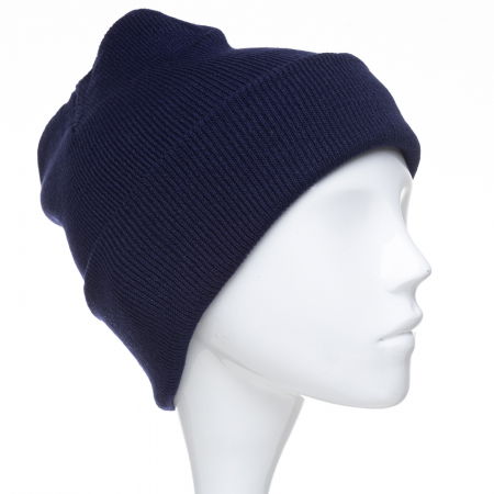 Căciuli - Caciula unisex model clasic tricotat, dublata in interior, bleumarin