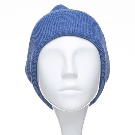 Caciula model clasic tricotat, dublata in interior, albastru jeans [1]