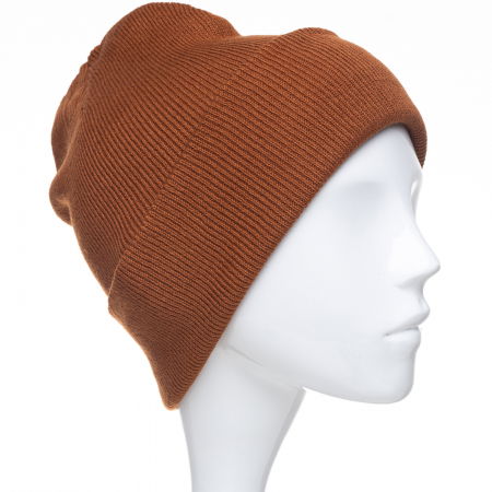 ACCESORII DAMĂ - Caciula unisex model clasic tricotat, dublata in interior, caramiziu