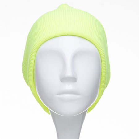 Caciula unisex model clasic tricotat, dublata in interior, galben lime [1]