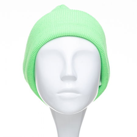 Caciula unisex model clasic tricotat, dublata in interior, verde neon [1]