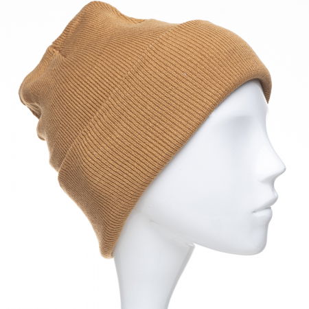 ACCESORII DAMĂ - Caciula unisex model clasic tricotat, dublata in interior, camel