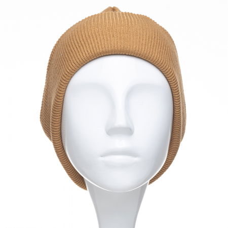 Caciula unisex model clasic tricotat, dublata in interior, camel [1]