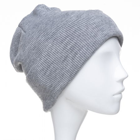 Căciuli - Caciula unisex model clasic tricotat, dublata in interior, gri