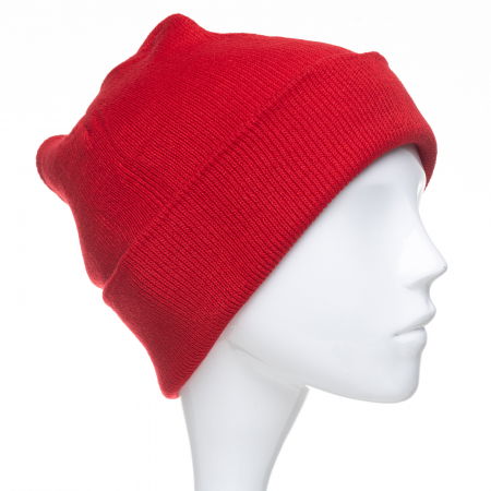 ACCESORII DAMĂ - Caciula unisex model clasic tricotat, dublata in interior, rosu