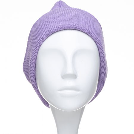 Caciula unisex model clasic tricotat, dublata in interior, lila [1]