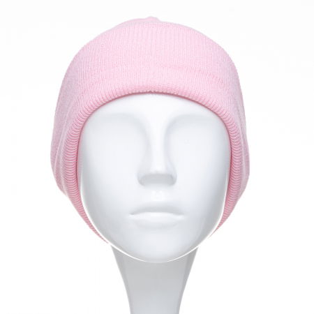 Caciula unisex model clasic tricotat, dublata in interior, roz [1]