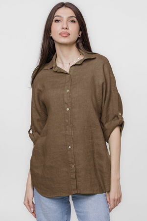 Camasa maro lejera, din in cu dantela pe spate [1]