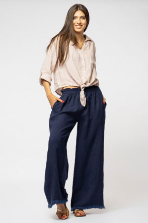 Camasa neagra din in cu nod in fata [4]