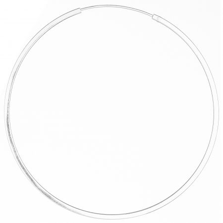 BIJUTERII - Cercei Creole mari din argint 925, cu sectiune patrata si diametru de 5.5 cm