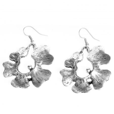Cercei din zamac cu forma de floare [1]