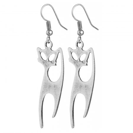 Cercei din ZAMAC cu forma de pisicuta stilizata [1]
