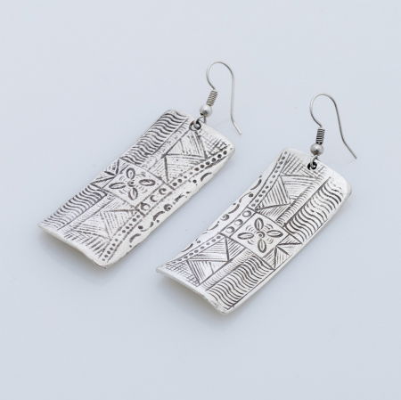 Cercei din zamac cu forma dreptunghiulara [3]