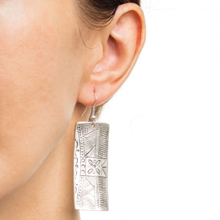 Cercei din zamac cu forma dreptunghiulara [1]