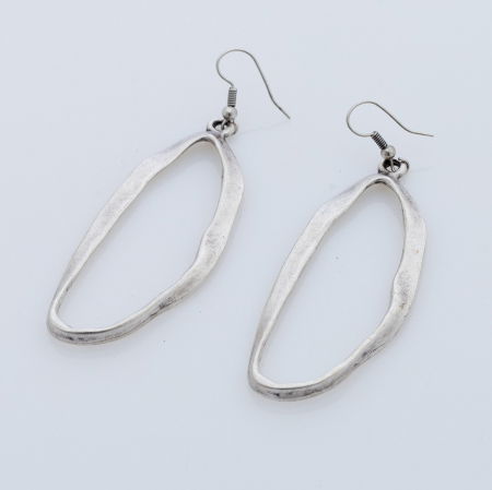 Cercei - Cercei din zamac cu forma ovala