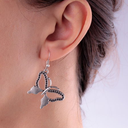 Cercei fluturas din zamac [1]