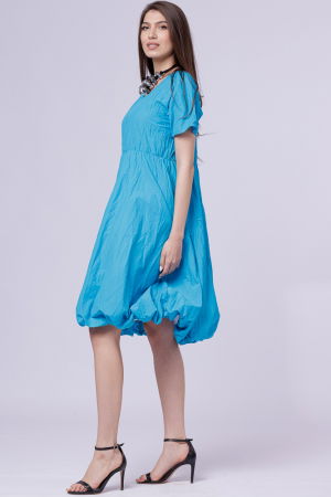 Colier cu elemente metalice argintii intercalate cu noduri [2]