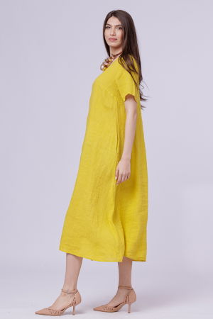 Colier cu elemente metalice aurii intercalate cu noduri [2]