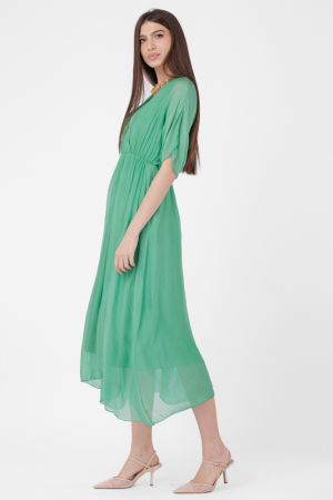 Colier metalic auriu cu bulgari sub forma de gheme din sarma [3]