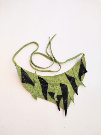 BIJUTERII - Colier Olive din piele naturală