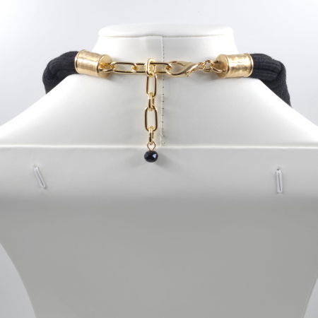 Colier statement geometric cu element central supradimensionat – design modern [1]