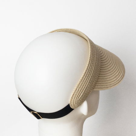 Cozoroc flexibil de paie impletite si reglabil la spate, bej [1]