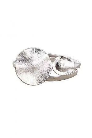 Curea extensibila metalica argintie cu catarama cercuri [1]