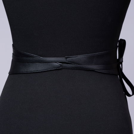 Curea lata petrecuta neagra din piele ecologica [1]