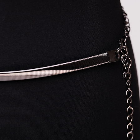 Curea metalica argintie [2]