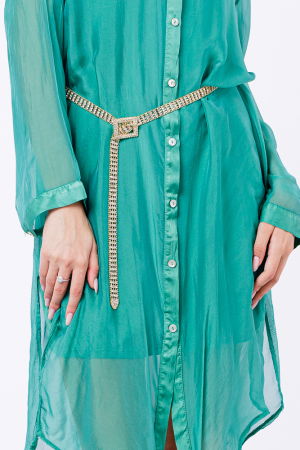 Curea metalica neagra cu strasuri negre de 1.5 cm, flexibila cu catarama patrata [1]