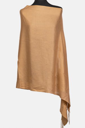 Eșarfe tip Cashmere - Esarfa dreptunghiulara capucino din material tip cashmere