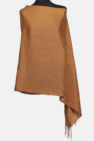 Eșarfe și Fulare de Damă - Esarfa capuccino din cashmere subtire dreptunghiulara