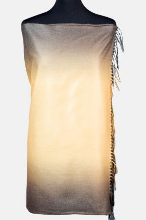 Eșarfe tip Cashmere - Esarfa cashmere degrade in nuante galben