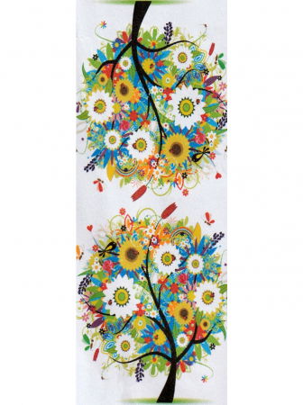 Esarfa cu doua fete, din matase, cu imprimeu pisici impodobite in oras [2]