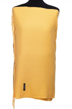 Eșarfe tip Cashmere - Esarfa dreptunghiulara galben turmeric din material tip cashmere