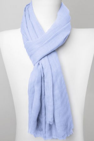Eșarfe tip Pareo - Esarfa dreptunghiulara din matase si vascoza, bleu