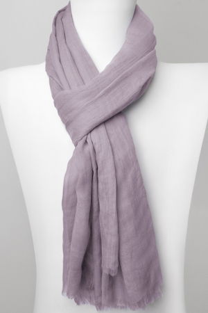 Eșarfe Uni - Esarfa dreptunghiulara din matase si vascoza, fango