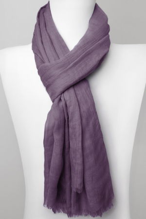 Eșarfe Uni - Esarfa dreptunghiulara din matase si vascoza, mov prafuit
