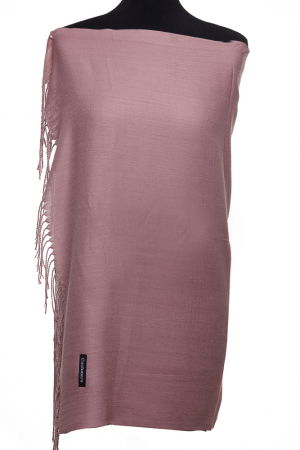 Eșarfe tip Cashmere - Esarfa dreptunghiulara roz prafuit inchis din material tip cashmere