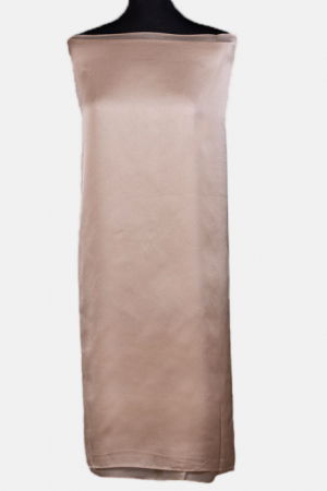 Esarfa dreptunghiulara bej, din matase