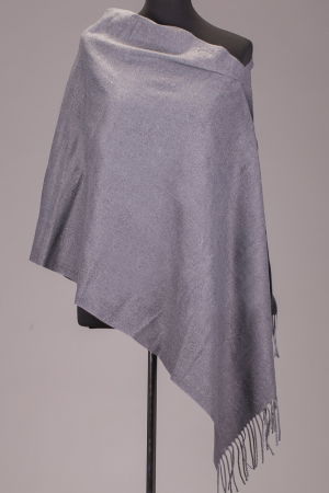 Eșarfe tip Cashmere - Esarfa dreptunghiulara gri din material tip cashmere