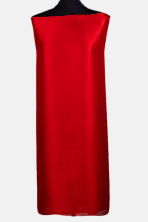 Eșarfe din Mătase - Esarfa dreptunghiulara rosie, amestec matase si vascoza