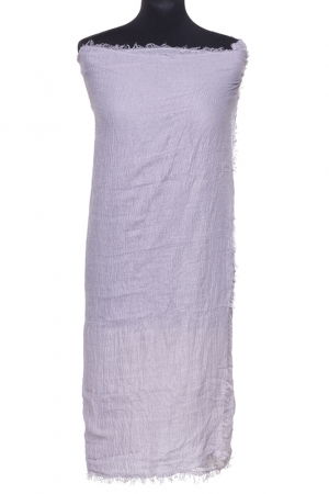 Esarfa dreptunghiulara tip pareo cu aspect creponat din vascoza, gri albastrui [1]